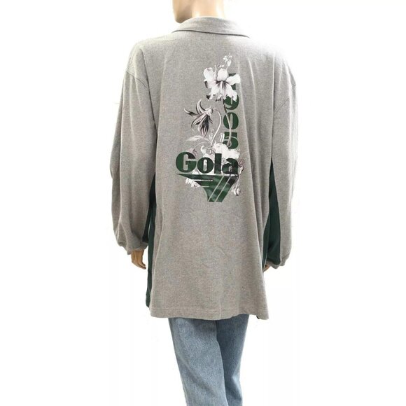 Gola x Anthropologie Team Jersey Mini Dress Floral Graphic Striped MP NWT 276719 - Picture 9 of 10